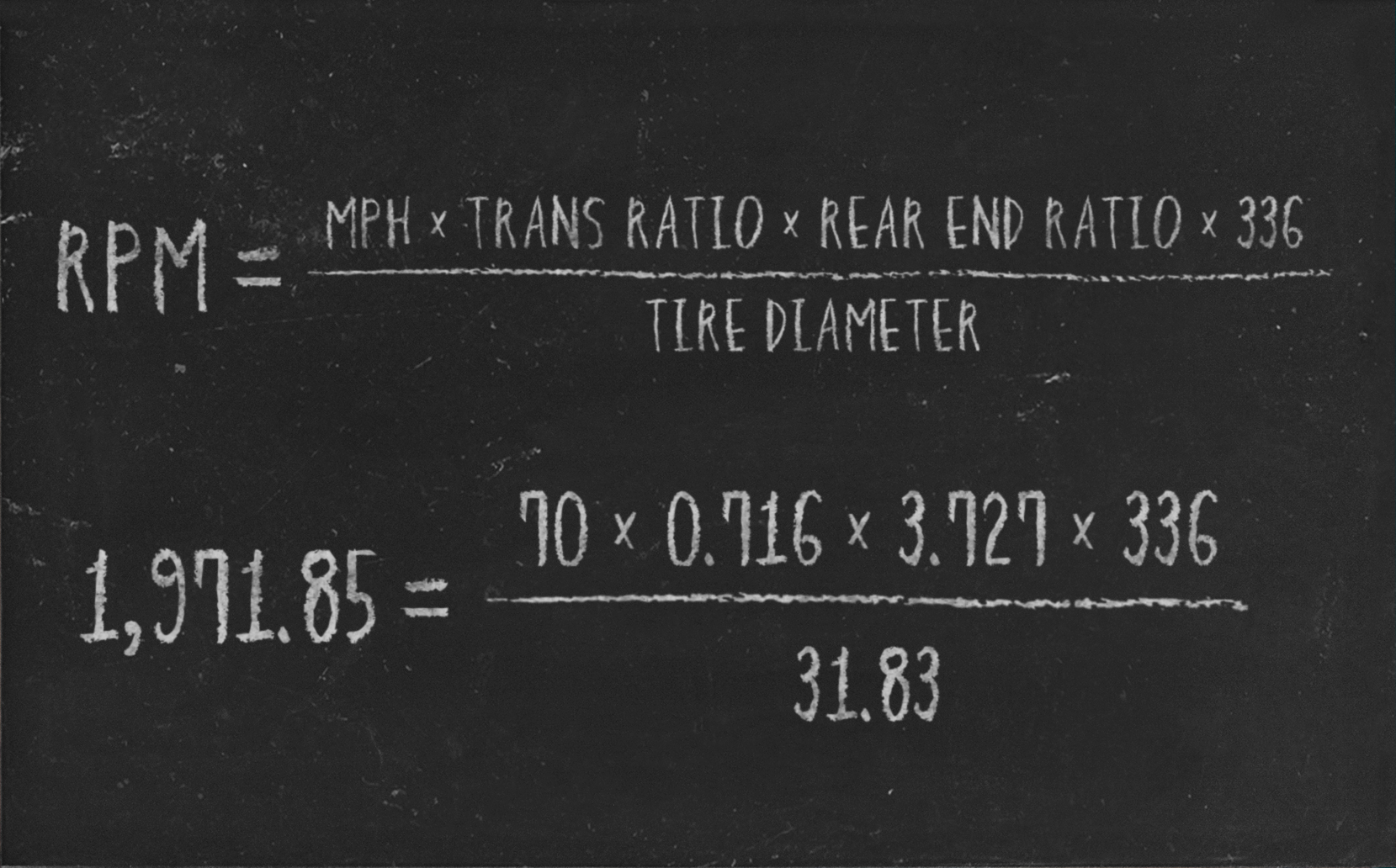 Calculating Mph/rpm/Gear Ratio/Tire Size Rare Car Network, 43% OFF